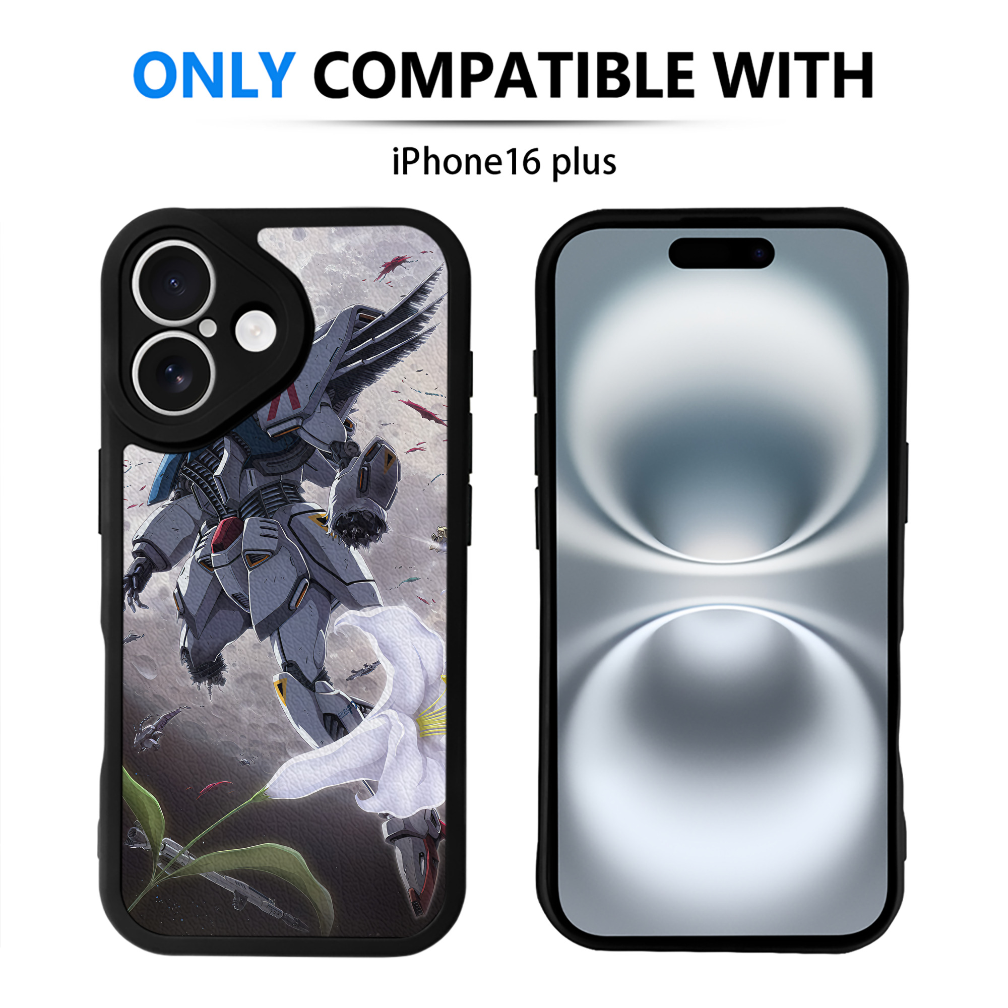 （画像用） 機動戦士ガンダム Mobile Suit Gundam 【iPhone 16シリーズ対応】シリコンスマホケース（レザー調） 材質：シリコン
